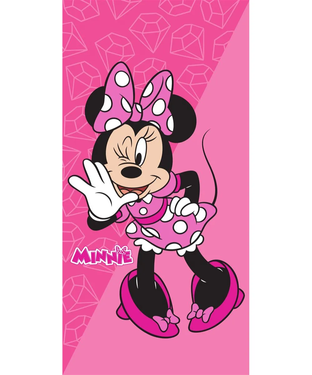 Πετσέτα Θαλάσσης Quick Dry Disney Home Minnie 269 70X140 Fuchsia-Pink 100%  Microfiber