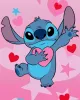 Πετσέτα Θαλάσσης Quick Dry Disney Home Lilo & Stitch 085 70X140 Baby Pink 100%  Microfiber