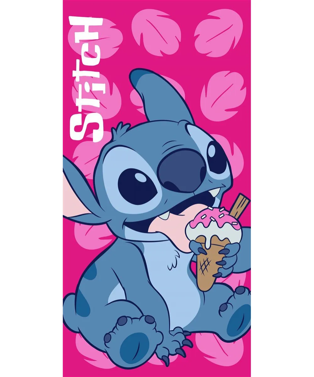 Πετσέτα Θαλάσσης Quick Dry Disney Home Lilo & Stitch 118 70X140 Fuchsia 100%  Microfiber