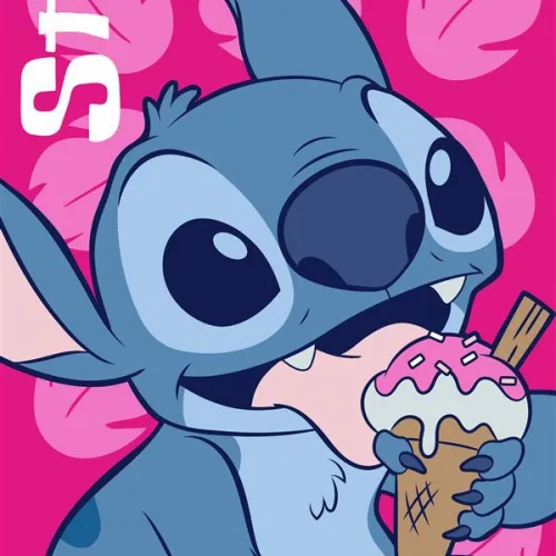 Πετσέτα Θαλάσσης Quick Dry Disney Home Lilo & Stitch 118 70X140 Fuchsia 100%  Microfiber