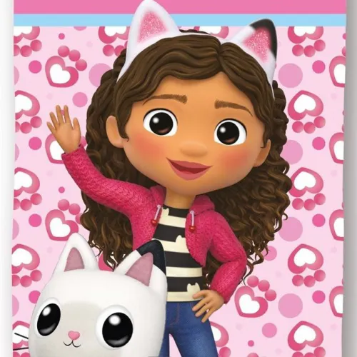 Πετσέτα Θαλάσσης Quick Dry DreamWorks Gabby-s Dollhouse 113 70X140 Pink 100%  Microfiber