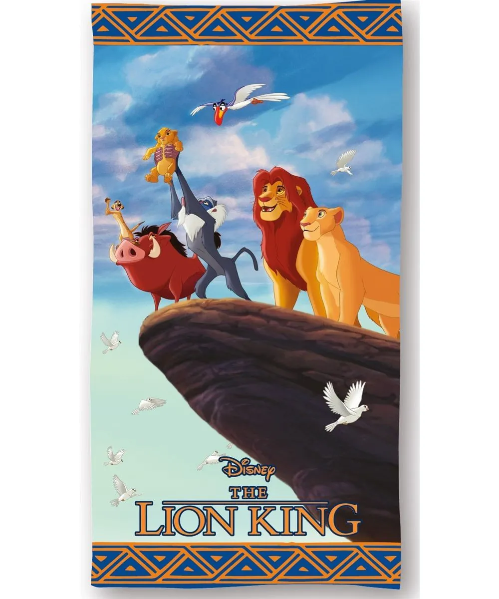 Πετσέτα Θαλάσσης Quick Dry Disney Home Lion King 101 70X140 Sky Blue 100%  Microfiber