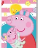 Πετσέτα Θαλάσσης Quick Dry Hasbro Peppa Pig 821 70X140 White-Pink 100%  Microfiber