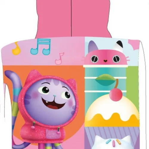 Πόντσο Θαλάσσης Quick Dry DreamWorks Gabby-s Dollhouse 427 50X100 Pastel Lilac 100%  Microfiber