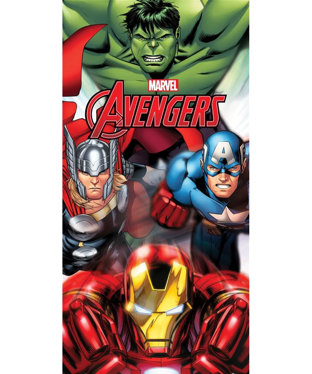 Πετσέτα Θαλάσσης Quick Dry Marvel Avengers 185 70X140 White 100%  Microfiber