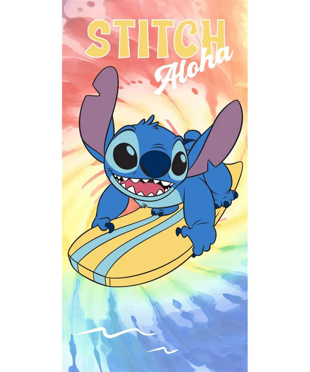 Πετσέτα Θαλάσσης Quick Dry Disney Home Lilo & Stitch 159 70X140 Orange 100%  Microfiber
