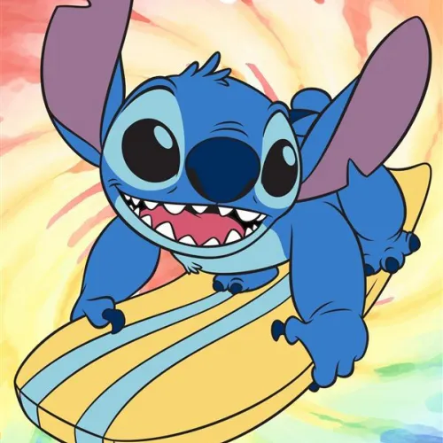 Πετσέτα Θαλάσσης Quick Dry Disney Home Lilo & Stitch 159 70X140 Orange 100%  Microfiber