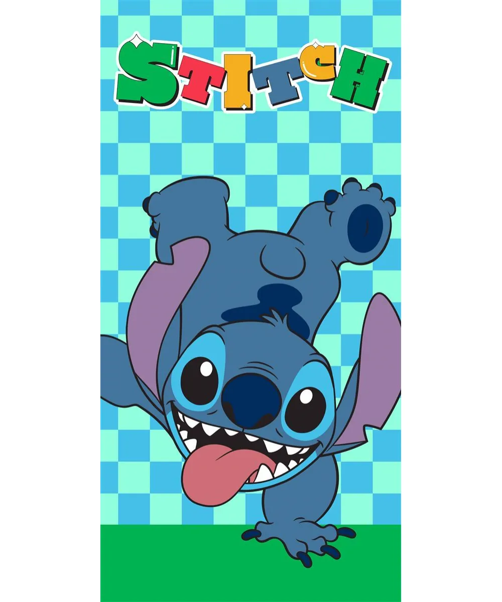 Πετσέτα Θαλάσσης Quick Dry Disney Home Lilo & Stitch 186 70X140 Aqua-Sky Blue 100%  Microfiber