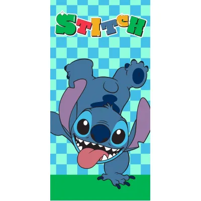 Πετσέτα Θαλάσσης Quick Dry Disney Home Lilo & Stitch 186 70X140 Aqua-Sky Blue 100%  Microfiber