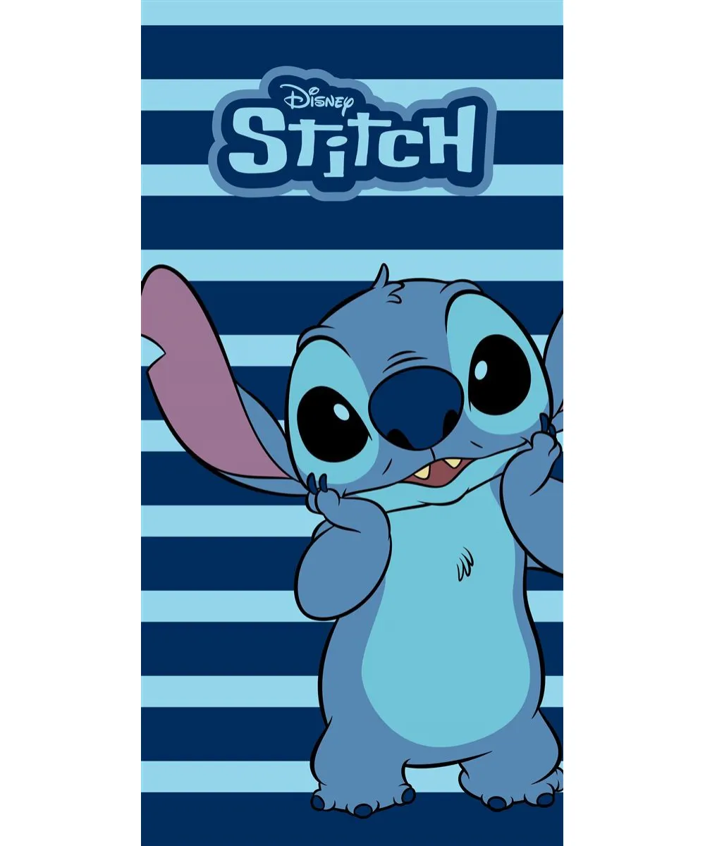 Πετσέτα Θαλάσσης Quick Dry Disney Home Lilo & Stitch 187 70X140 Dark Blue 100%  Microfiber