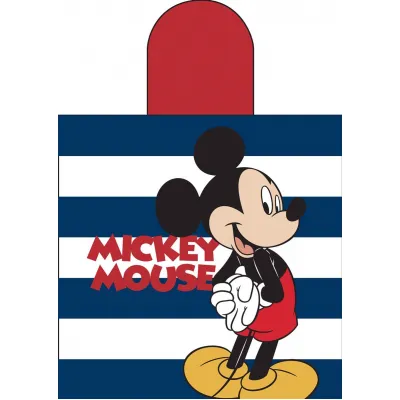 Πόντσο Θαλάσσης Quick Dry Disney Home Mickey 193 50X100 White-Dark Blue 100%  Microfiber