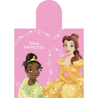 Πόντσο Θαλάσσης Quick Dry Disney Home Princess 192 50X100 Baby Pink 100%  Microfiber