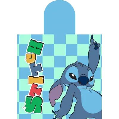 Πόντσο Θαλάσσης Quick Dry Disney Home Lilo & Stitch 196 50X100 Aqua-Sky Blue 100%  Microfiber