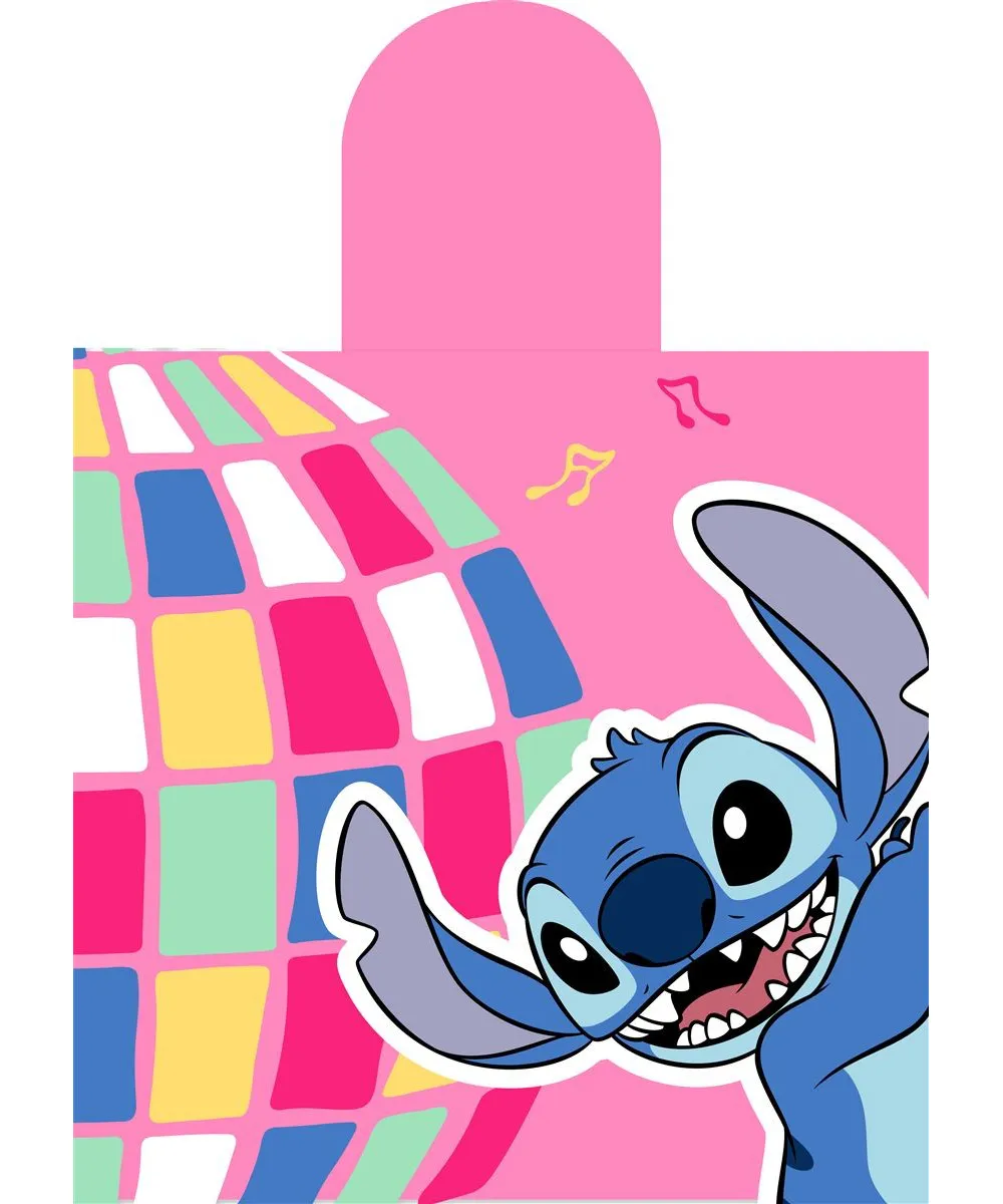 Πόντσο Θαλάσσης Quick Dry Disney Home Lilo & Stitch 275 50X100 Pink 100%  Microfiber