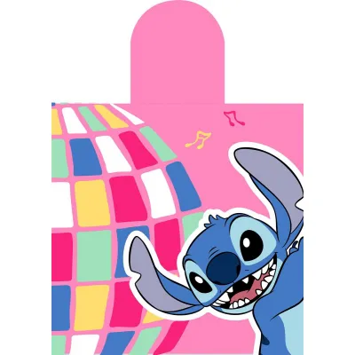 Πόντσο Θαλάσσης Quick Dry Disney Home Lilo & Stitch 275 50X100 Pink 100%  Microfiber