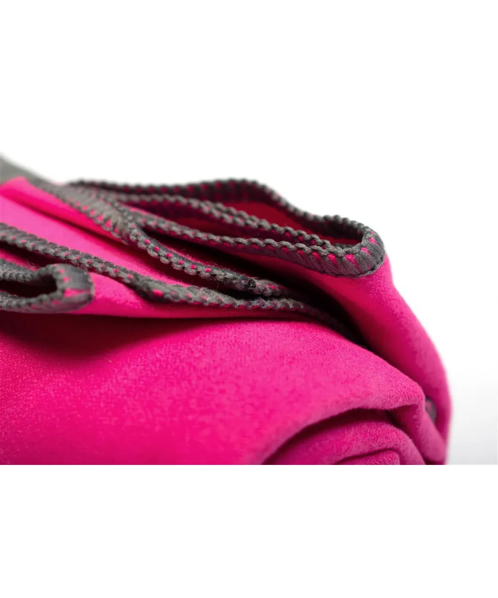 Πετσέτα Γυμναστηρίου Quick Dry 50x80 Fuchsia-Dark Grey 90/10 Polyester/Polyamide