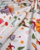 Κατωσέντονο Με Λάστιχο bebe Dinosaur 520 0,70x1,40x0,15 White-Orange 100%  Cotton