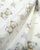 Σεντονάκι Λίκνου bebe Newborn Bear 717 80x110 White-Grey 100%  Cotton