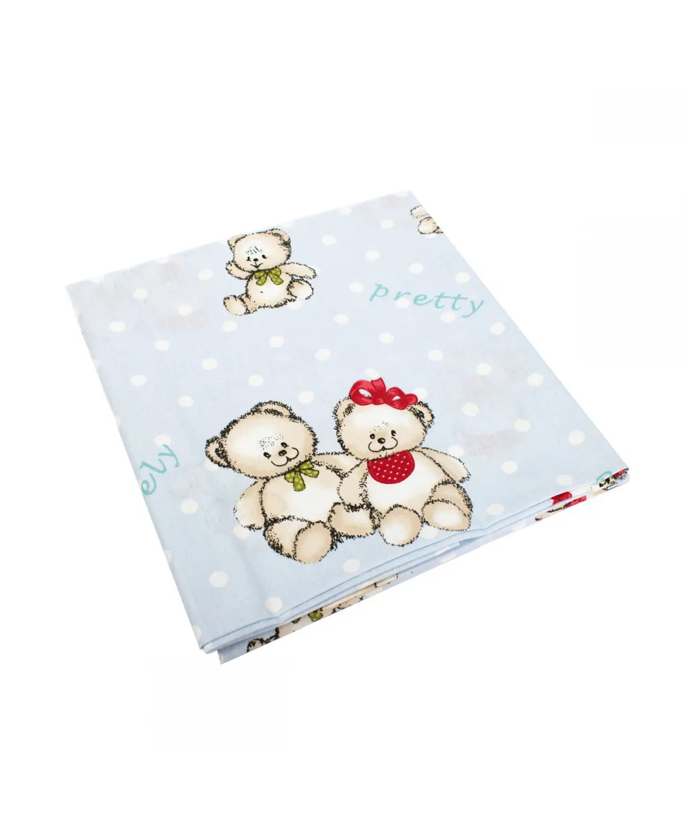 ΣΕΝΤΟΝΑΚΙ ΛΙΚΝΟΥ bebe Two Lovely Bears 64 80Χ110 Blue Cotton 100% ΣΕΝΤΟΝΑΚΙ ΛΙΚΝΟΥ bebe Two Lovely Bears 64 80Χ110 Blue Cotton 100%