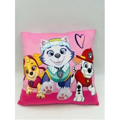Βελούδινο Μαξιλάρι Nickelodeon Paw Patrol 609 38X38 Pink 100%  Velboa