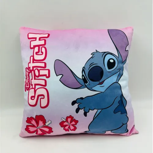 Βελούδινο Μαξιλάρι Disney Home Stitch 613 38X38 Pink 100%  Velboa
