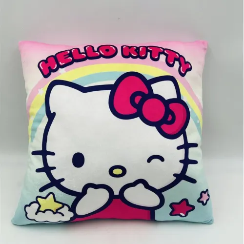 Βελούδινο Μαξιλάρι Sanrio Hello Kitty 602 38X38 Pink-Multi 100%  Velboa