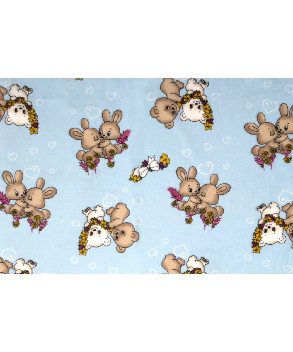 ΣΕΝΤΟΝΑΚΙ ΛΙΚΝΟΥ bebe Little Brothers 147 80X110 Sky blue Flannel Cotton 100% 