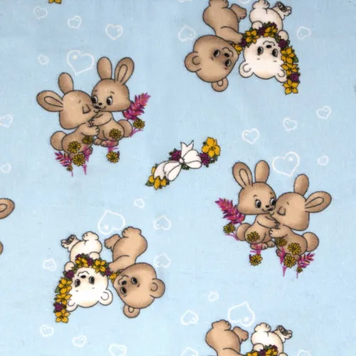 ΣΕΝΤΟΝΑΚΙ ΛΙΚΝΟΥ bebe Little Brothers 147 80X110 Sky blue Flannel Cotton 100% 
