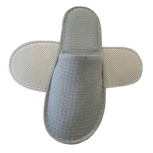 Ζεύγος Παντόφλες Πικέ WAFFLE LINE Γκρι - Polyfabric Κλειστή - Πικέ Πάχους 6mm