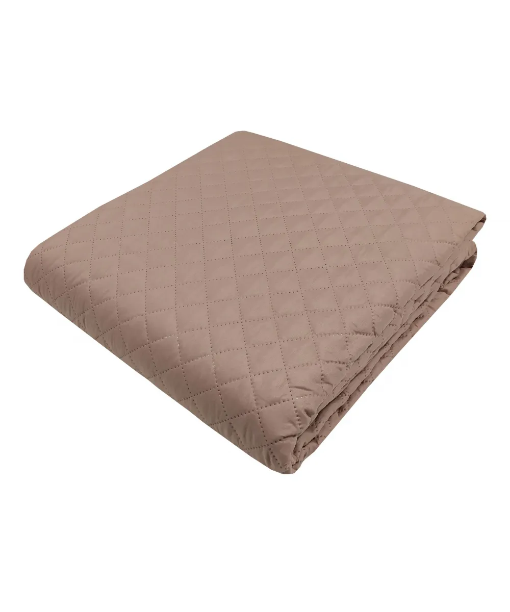 Κουβερλί  Microfiber ULTRASONIC 70gr/m2 ΜΕ ΡΕΛΙ ΜΠΕΖ - ΜΠΕΖ  Μονό 160Χ240