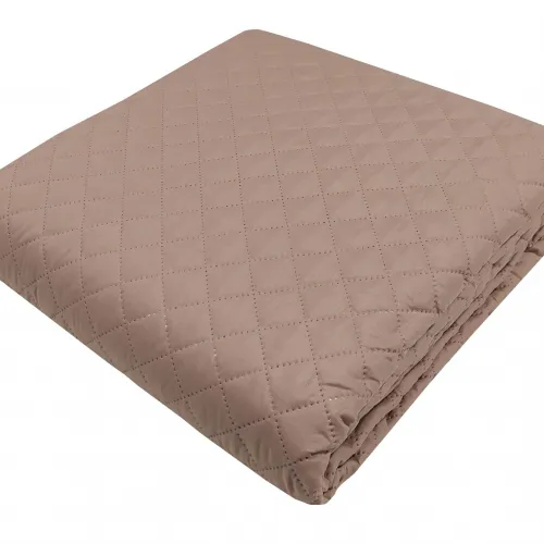 Κουβερλί  Microfiber ULTRASONIC 70gr/m2 ΜΕ ΡΕΛΙ ΜΠΕΖ - ΜΠΕΖ  Μονό 160Χ240