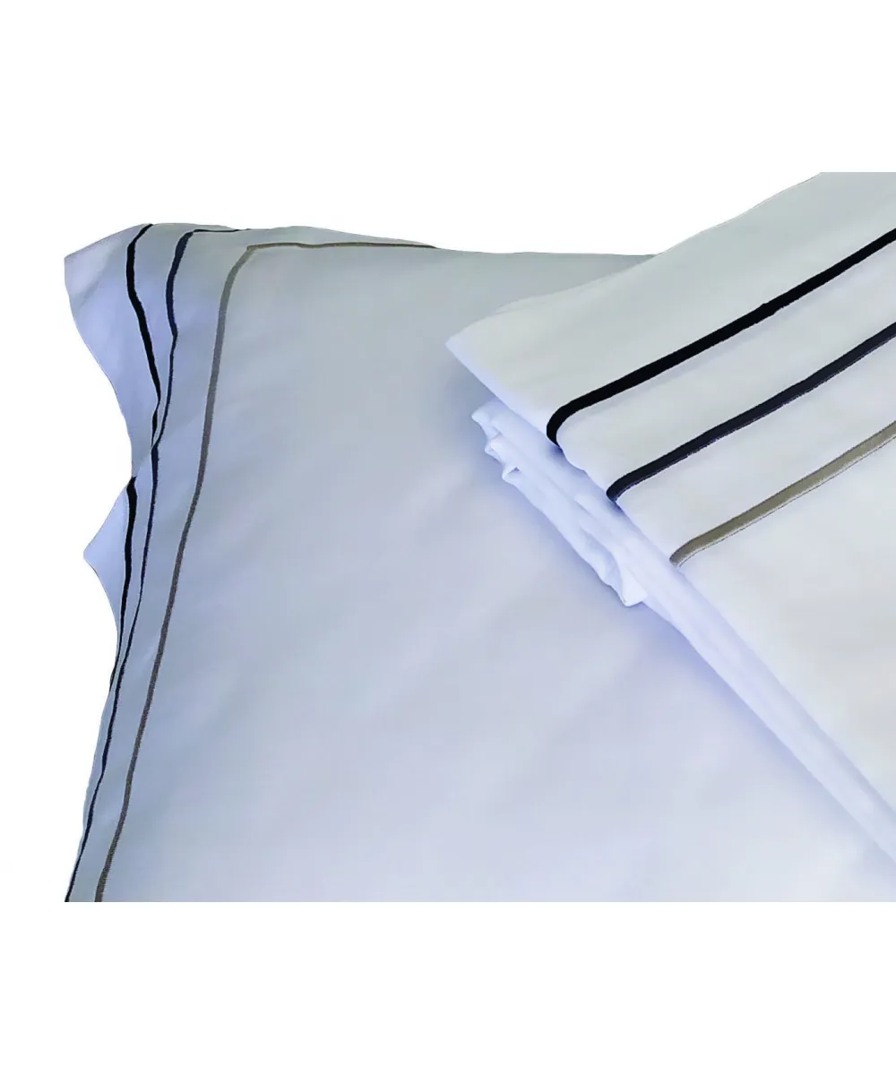 Σεντόνι Cotton Satin Plain Line TC310 Cotton 100%  Three Lines 190x295