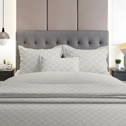 Σετ Σεντόνια Flannel 2048 Grey Μονό με λάστιχο(105x205 30)