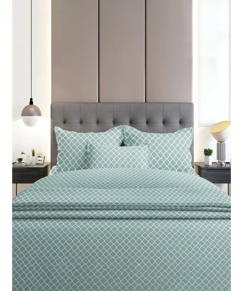 Σετ Σεντόνια Flannel 530 Aqua Διπλό με λάστιχο (150x205 30)