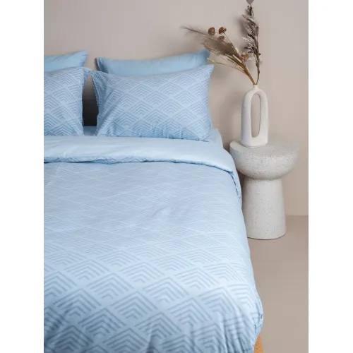 Παπλωματοθήκη Cotton Feelings 2048 Blue Υπέρδιπλη (230x250)