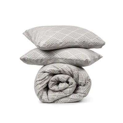 Παπλωματοθήκη Cotton Feelings 2048 Grey Μονή (170x250)