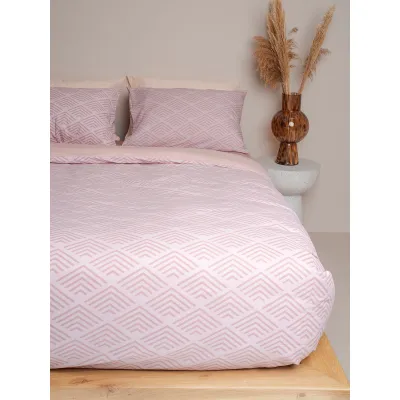Παπλωματοθήκη Cotton Feelings 2048 Powder Μονή (170x250)