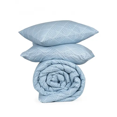 Σετ Σεντόνια Cotton Feelings 2048 Blue Διπλό (200x270)