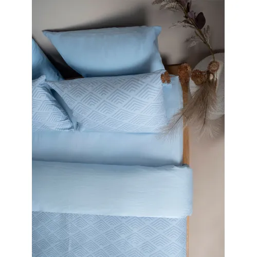 Σετ Σεντόνια Cotton Feelings 2048 Blue Υπέρδιπλο (235x270)