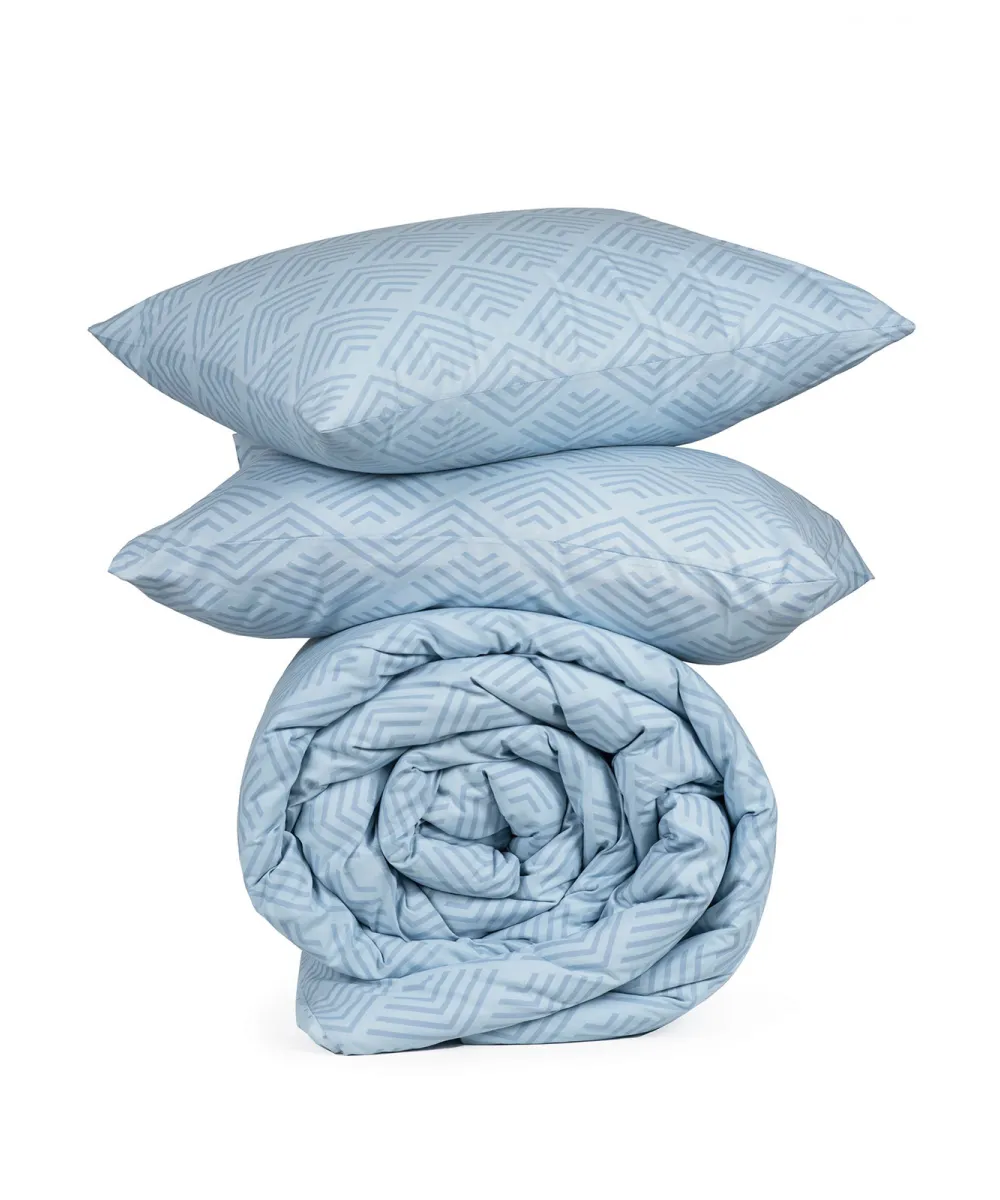 Σετ Σεντόνια Cotton Feelings 2048 Blue King Size (260x270)