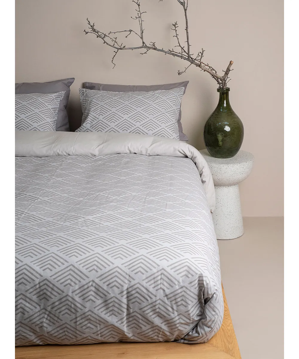 Σετ Σεντόνια Cotton Feelings 2048 Grey Διπλό (200x270)