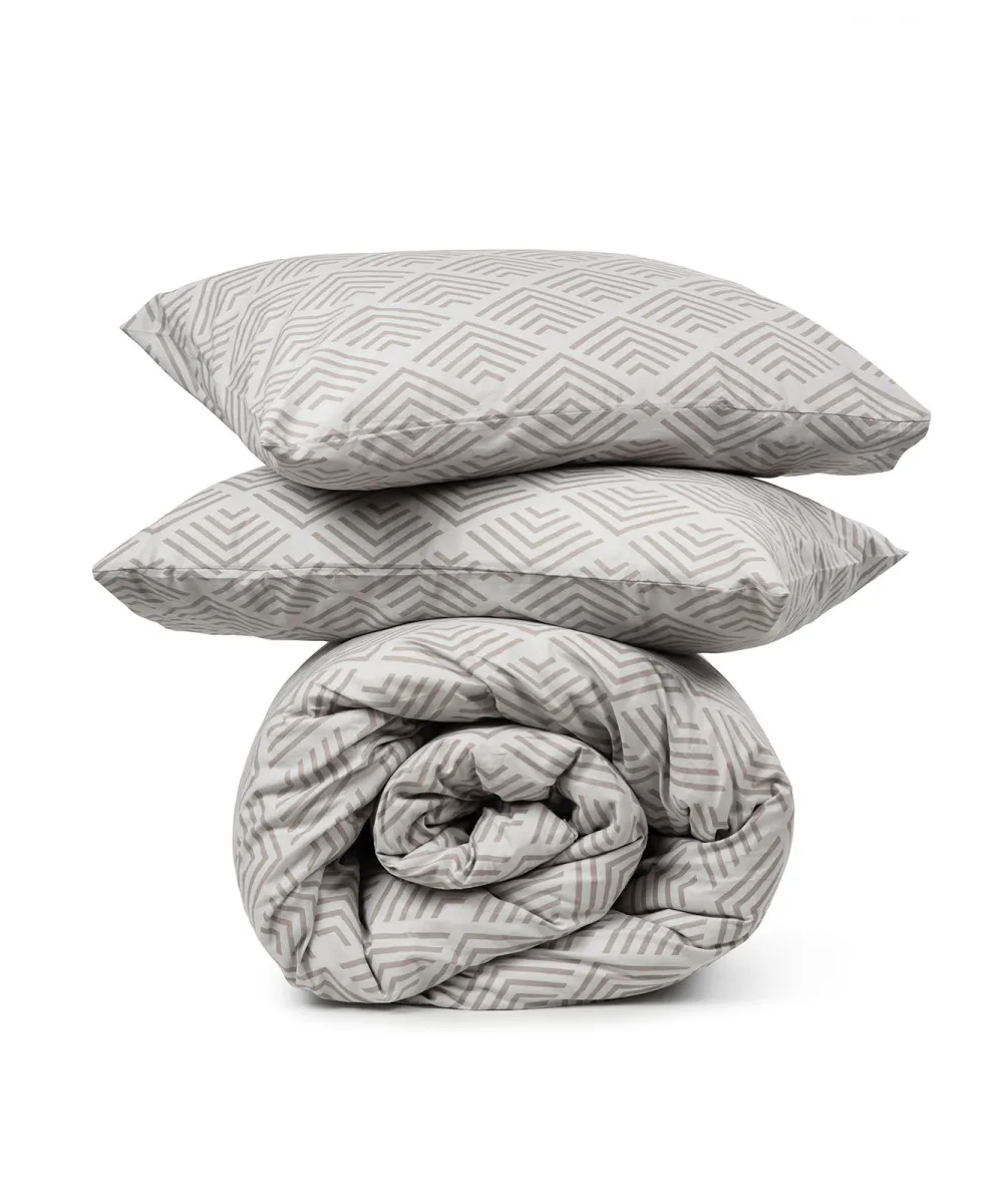 Σετ Σεντόνια Cotton Feelings 2048 Grey Διπλό (200x270)