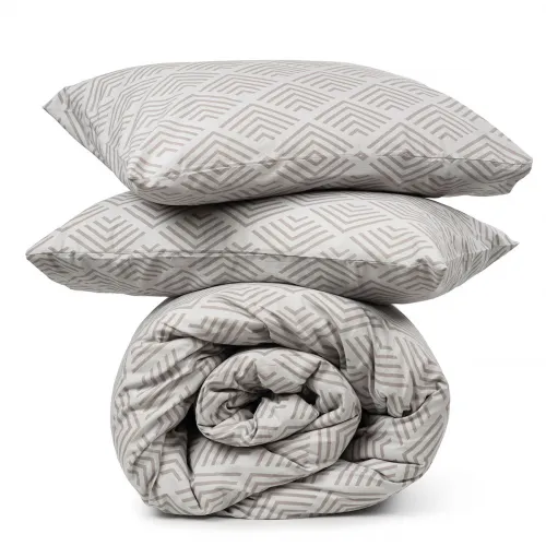 Σετ Σεντόνια Cotton Feelings 2048 Grey Διπλό (200x270)
