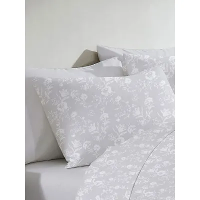 Μαξιλαροθήκη Menta Εμπριμέ 340 Grey 50x70