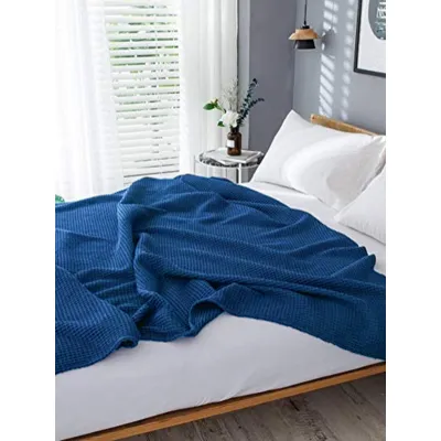 Κουβέρτα πικέ Eliot Blue Υπέρδιπλη (220×240)