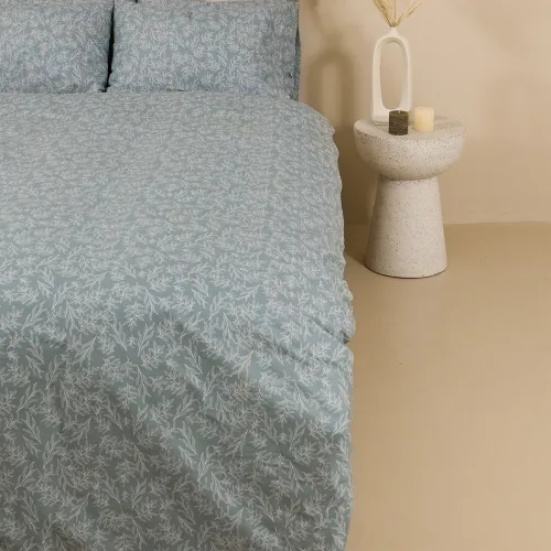Σετ Σεντόνια Cotton Feelings 2052 Aqua Διπλό (200x270)