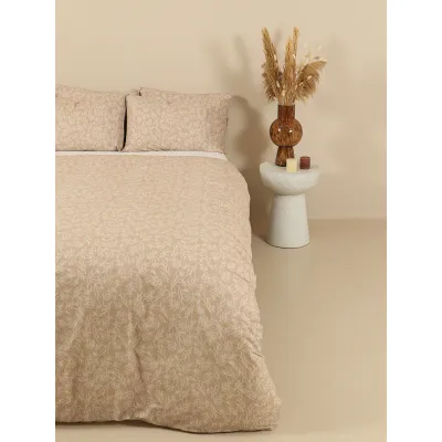 Παπλωματοθήκη Cotton Feelings 2052 Beige Υπέρδιπλη (230×250)