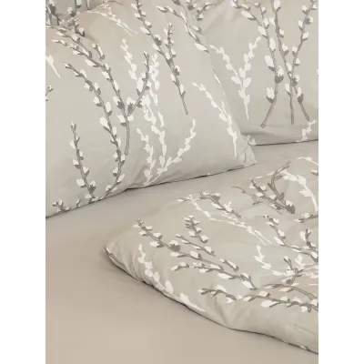 Σετ Σεντόνια Cotton Feelings 2054 Grey Μονό με λάστιχο(105x205 30)