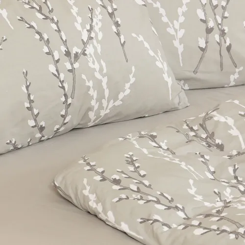 Σετ Σεντόνια Cotton Feelings 2054 Grey Μονό με λάστιχο(105x205 30)