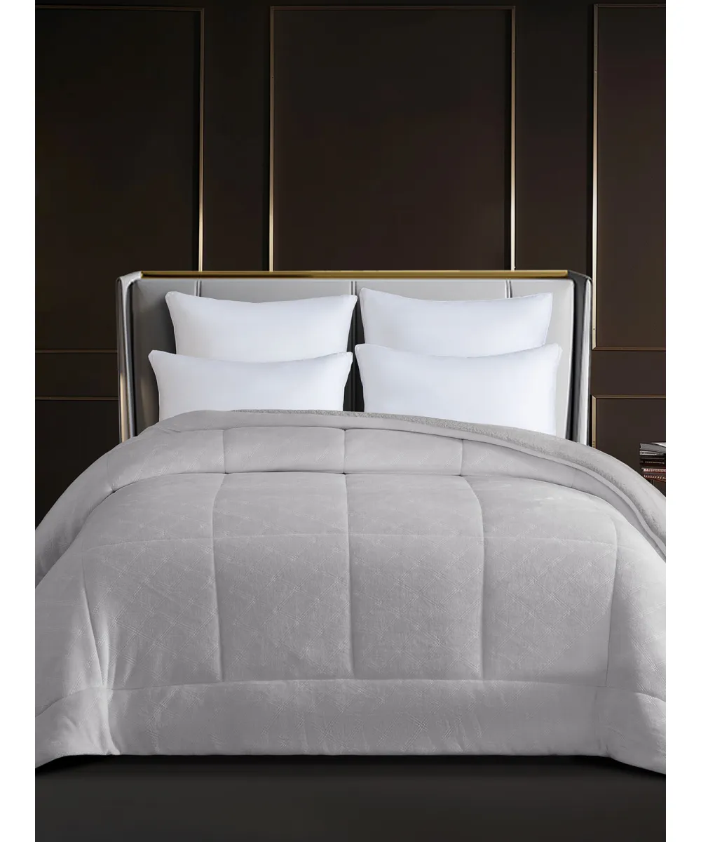 Κουβερτοπάπλωμα Dalia Light Grey Υπέρδιπλο (220x240)